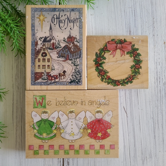 Spanish christmas rubber stamps